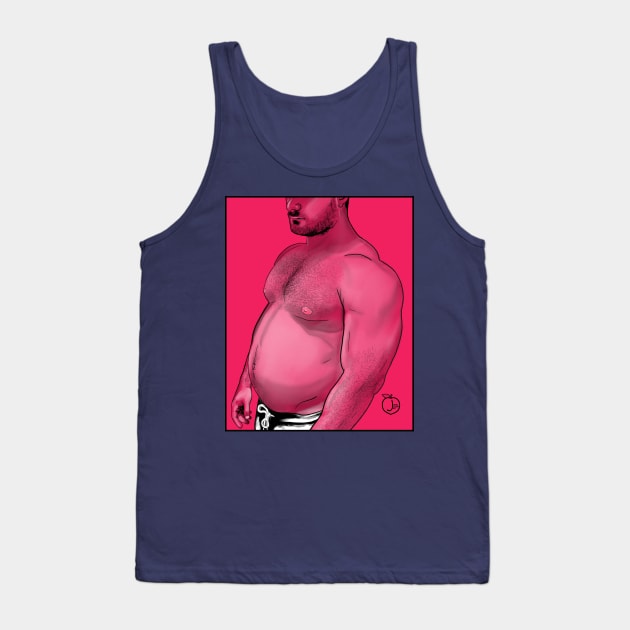 Tickle My Belly Pink Tank Top by JasonLloyd